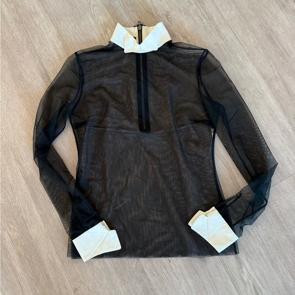 Paul Smith Black Sheer Dress Shirt - Picture 1 of 5